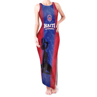 Custom Haiti Football Tank Maxi Dress Go Les Grenadiers - Wonder Print Shop