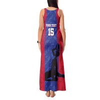 Custom Haiti Football Tank Maxi Dress Go Les Grenadiers - Wonder Print Shop