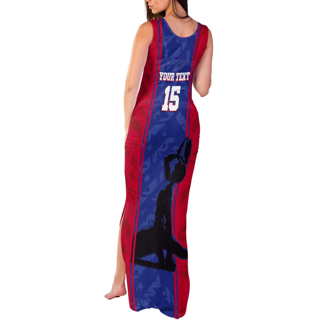 Custom Haiti Football Tank Maxi Dress Go Les Grenadiers - Wonder Print Shop