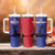 Custom Haiti Football Tumbler With Handle Go Les Grenadiers - Wonder Print Shop