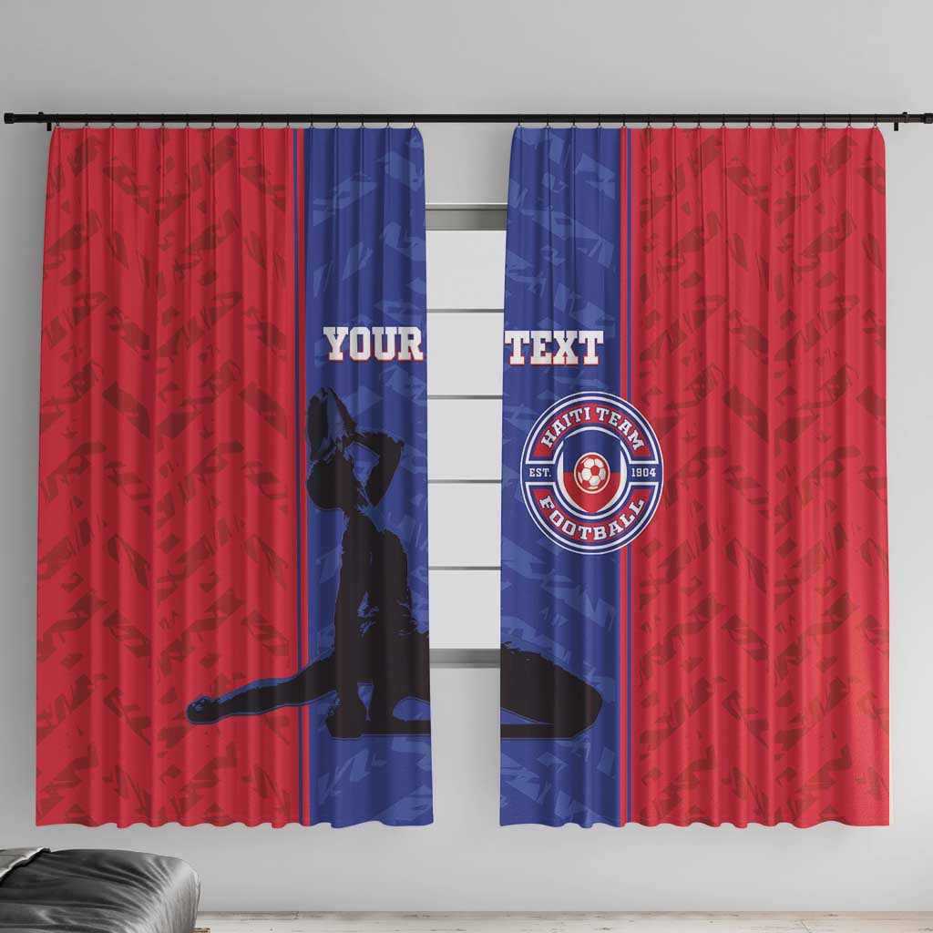 Custom Haiti Football Window Curtain Go Les Grenadiers - Wonder Print Shop