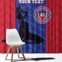 Custom Haiti Football Window Curtain Go Les Grenadiers - Wonder Print Shop