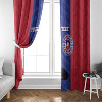 Custom Haiti Football Window Curtain Go Les Grenadiers - Wonder Print Shop