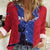 Custom Haiti Football Women Casual Shirt Go Les Grenadiers - Wonder Print Shop