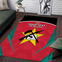 Custom Mozambique Football Area Rug Go Os Mambas - Wonder Print Shop