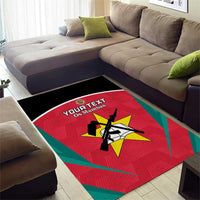 Custom Mozambique Football Area Rug Go Os Mambas - Wonder Print Shop