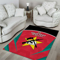 Custom Mozambique Football Area Rug Go Os Mambas - Wonder Print Shop