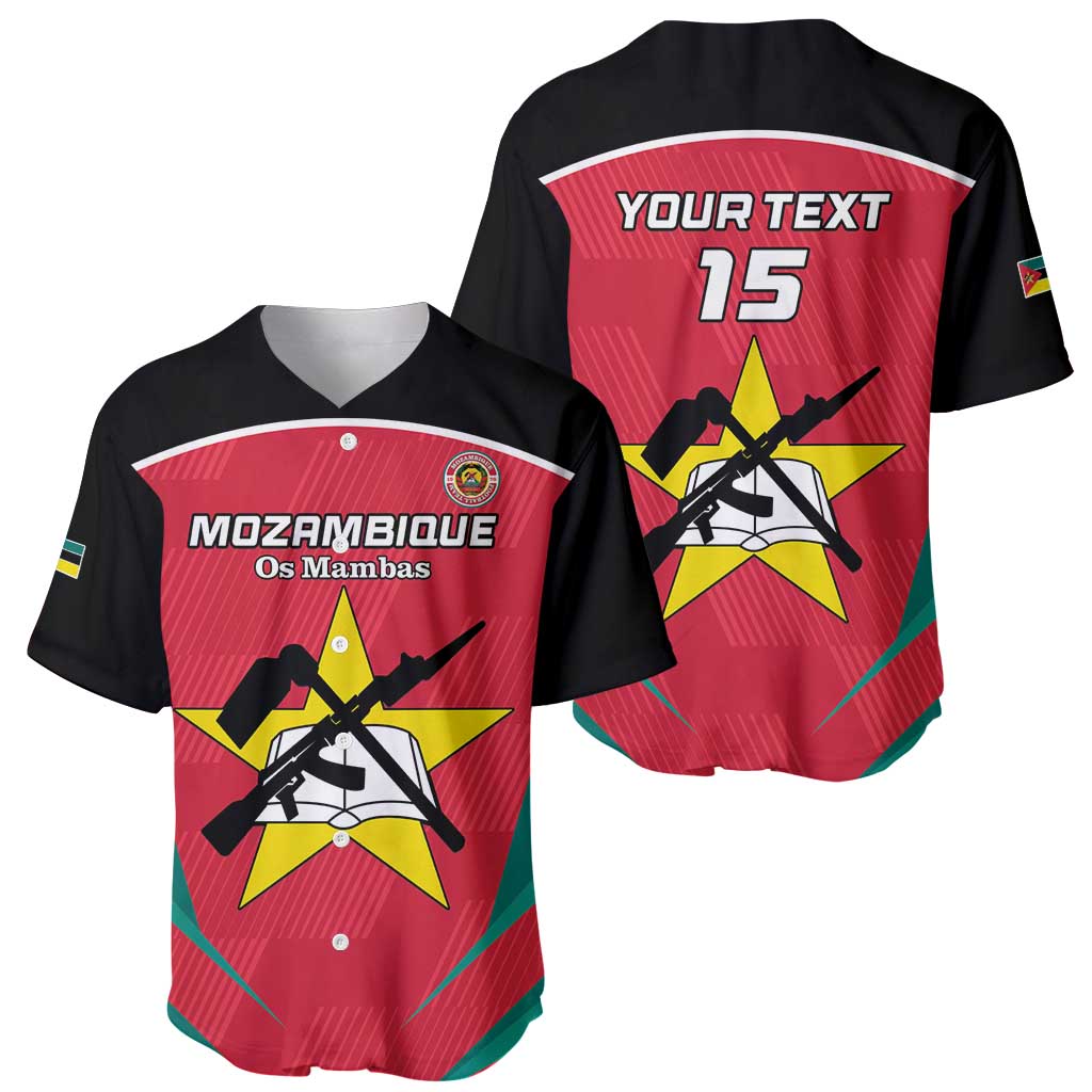 Custom Mozambique Football Baseball Jersey Go Os Mambas - Wonder Print Shop