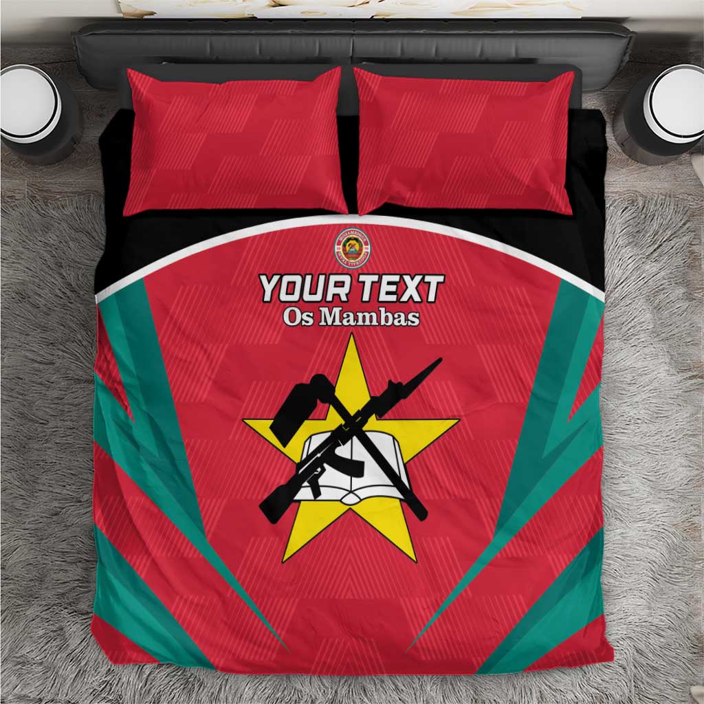Custom Mozambique Football Bedding Set Go Os Mambas - Wonder Print Shop
