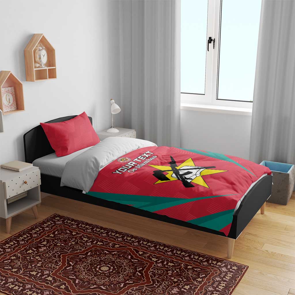 Custom Mozambique Football Bedding Set Go Os Mambas - Wonder Print Shop