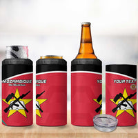 Custom Mozambique Football 4 in 1 Can Cooler Tumbler Go Os Mambas - Wonder Print Shop