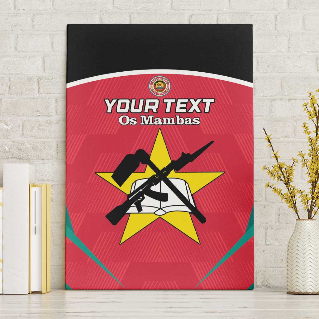 Custom Mozambique Football Canvas Wall Art Go Os Mambas - Wonder Print Shop