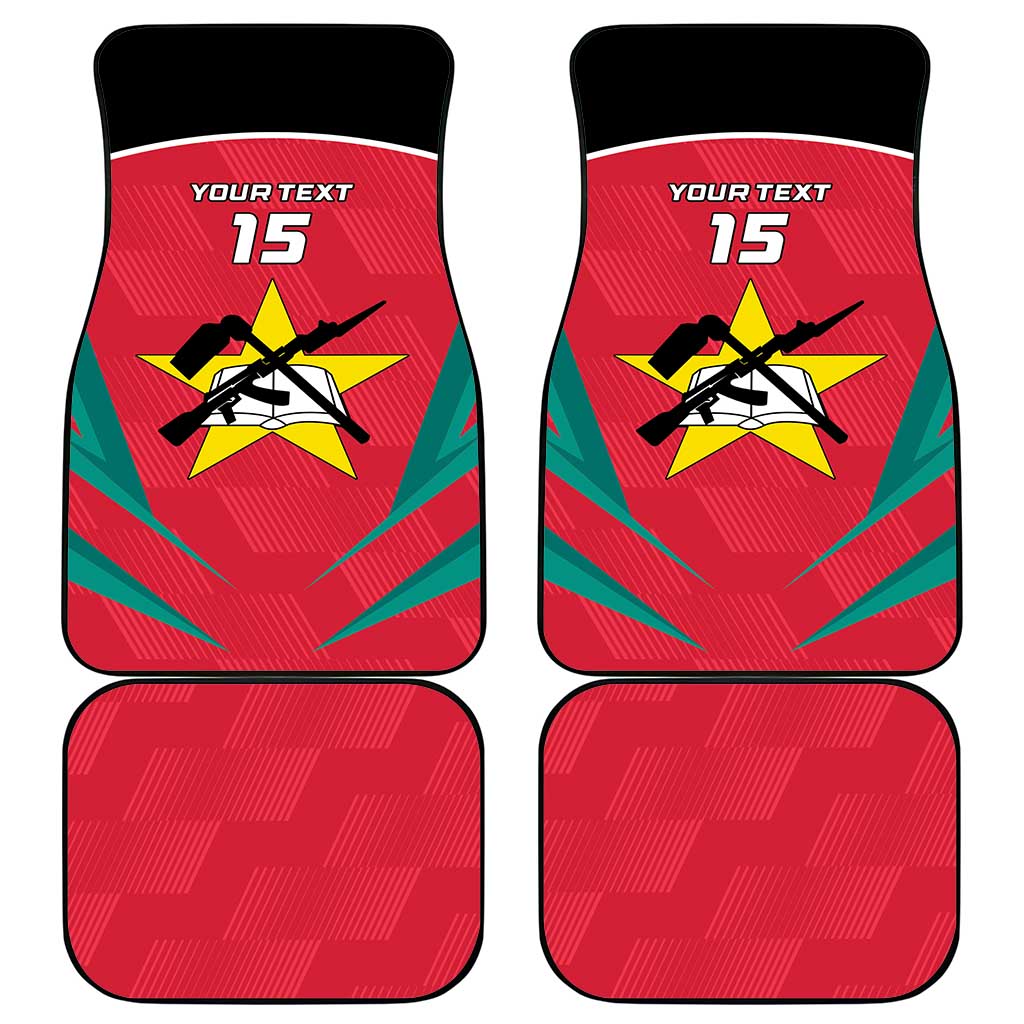 Custom Mozambique Football Car Mats Go Os Mambas - Wonder Print Shop