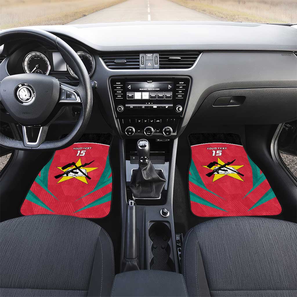 Custom Mozambique Football Car Mats Go Os Mambas - Wonder Print Shop