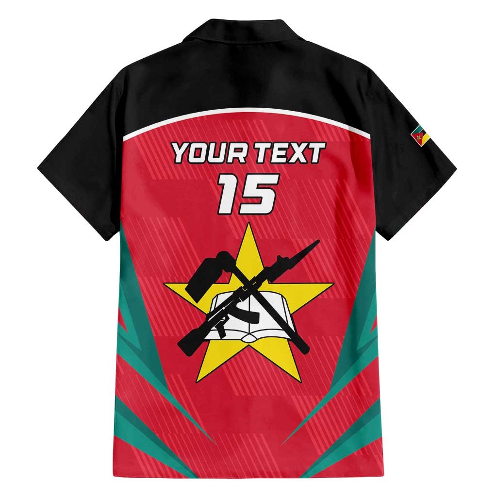 Custom Mozambique Football Family Matching Long Sleeve Bodycon Dress and Hawaiian Shirt Go Os Mambas - Wonder Print Shop