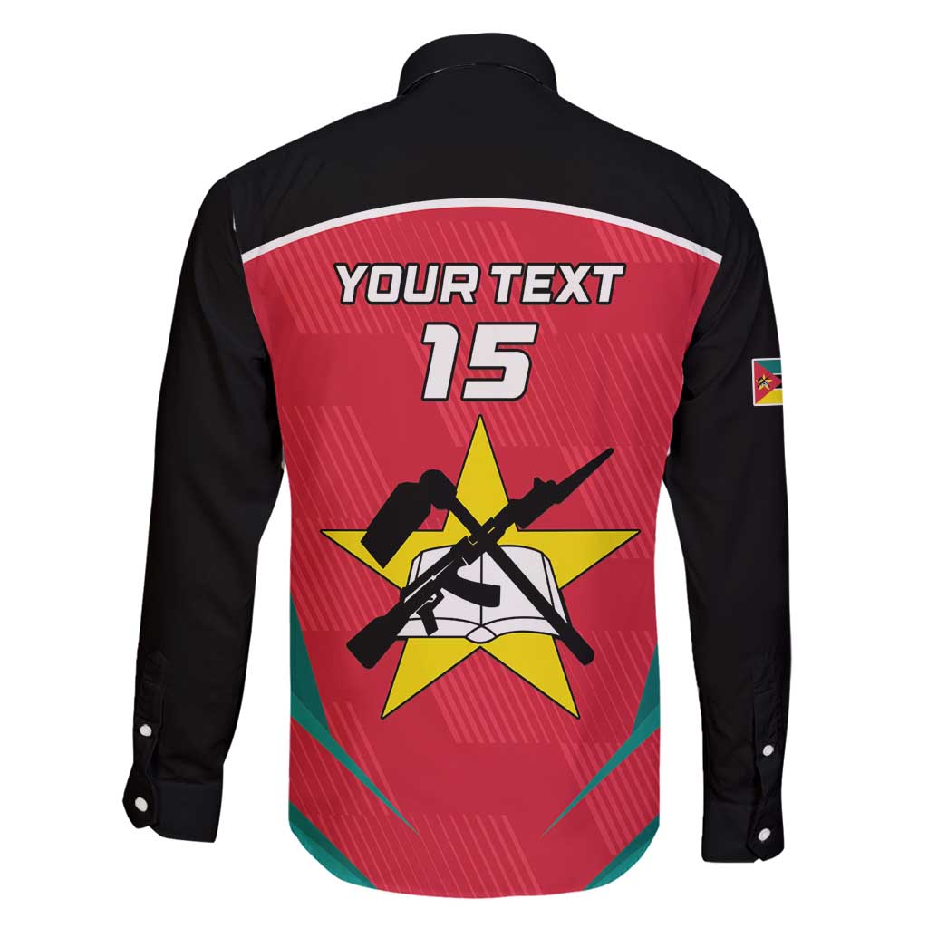 Custom Mozambique Football Family Matching Long Sleeve Bodycon Dress and Hawaiian Shirt Go Os Mambas - Wonder Print Shop