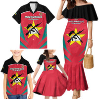 Custom Mozambique Football Family Matching Mermaid Dress and Hawaiian Shirt Go Os Mambas - Wonder Print Shop