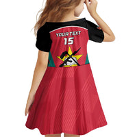 Custom Mozambique Football Family Matching Short Sleeve Bodycon Dress and Hawaiian Shirt Go Os Mambas - Wonder Print Shop