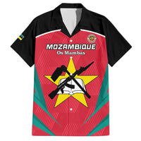 Custom Mozambique Football Family Matching Short Sleeve Bodycon Dress and Hawaiian Shirt Go Os Mambas - Wonder Print Shop