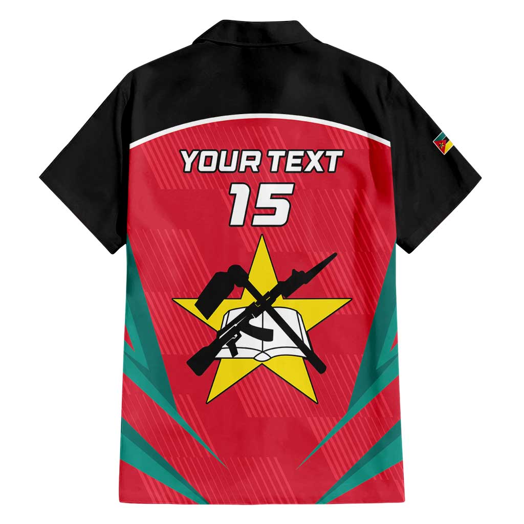 Custom Mozambique Football Family Matching Short Sleeve Bodycon Dress and Hawaiian Shirt Go Os Mambas - Wonder Print Shop