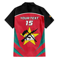 Custom Mozambique Football Family Matching Short Sleeve Bodycon Dress and Hawaiian Shirt Go Os Mambas - Wonder Print Shop