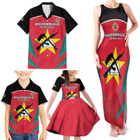 Custom Mozambique Football Family Matching Tank Maxi Dress and Hawaiian Shirt Go Os Mambas - Wonder Print Shop