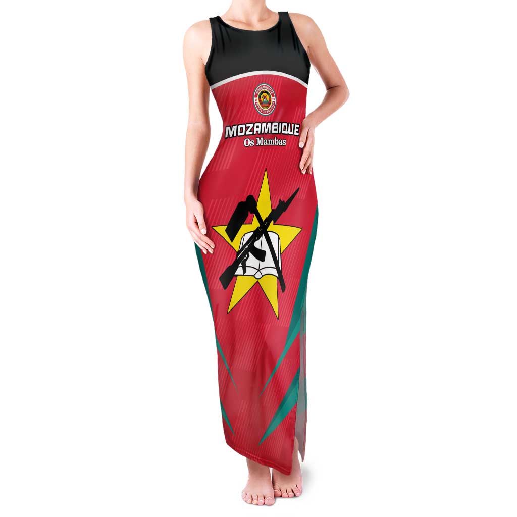 Custom Mozambique Football Family Matching Tank Maxi Dress and Hawaiian Shirt Go Os Mambas - Wonder Print Shop