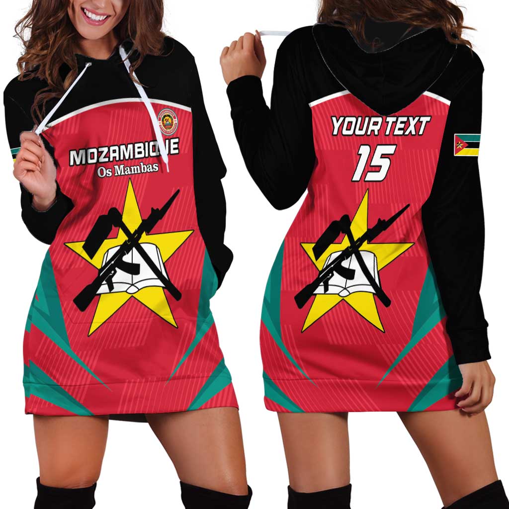 Custom Mozambique Football Hoodie Dress Go Os Mambas - Wonder Print Shop