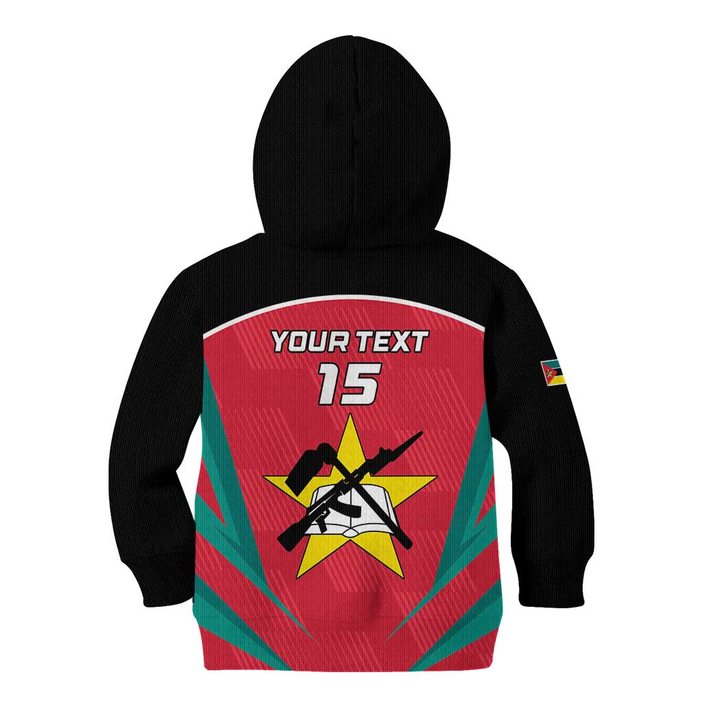 Custom Mozambique Football Kid Hoodie Go Os Mambas - Wonder Print Shop
