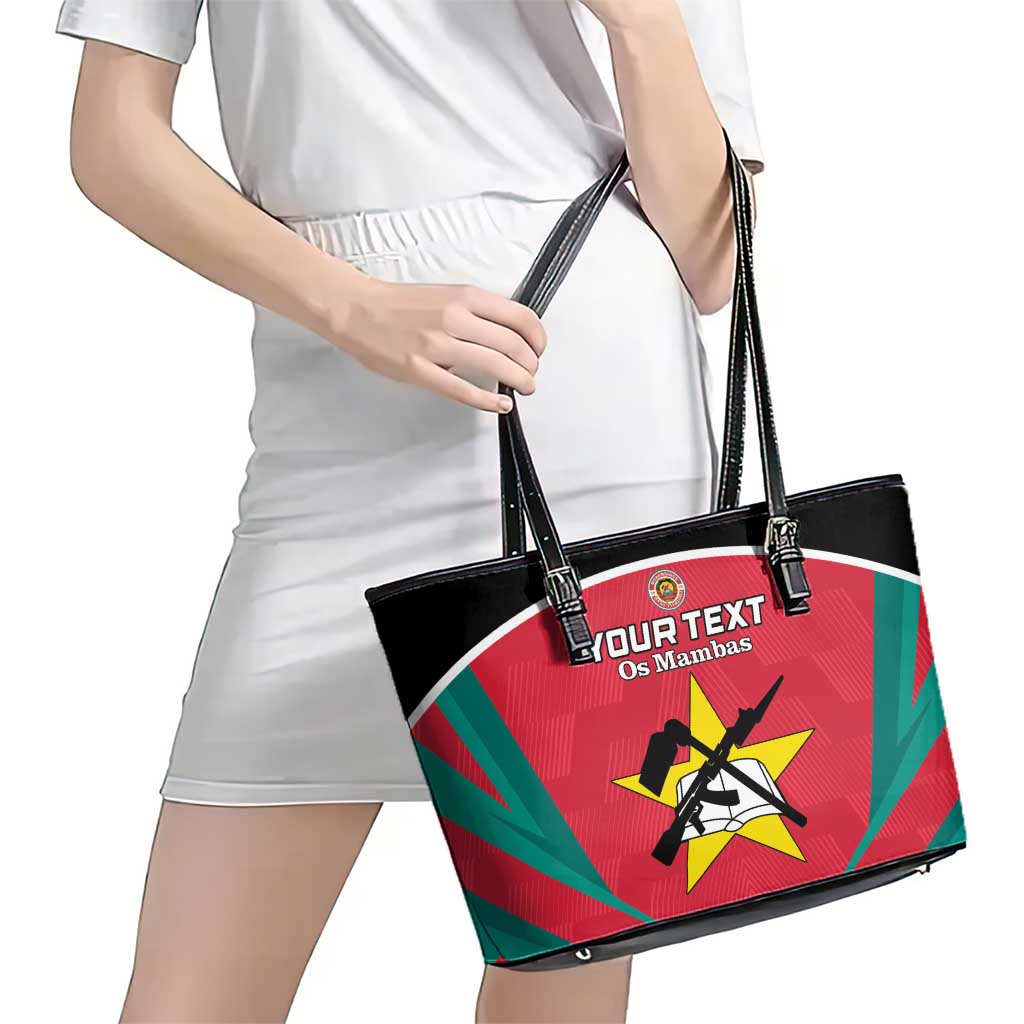 Custom Mozambique Football Leather Tote Bag Go Os Mambas - Wonder Print Shop