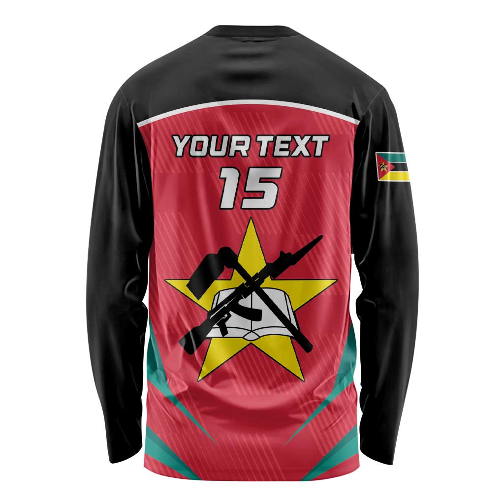 Custom Mozambique Football Long Sleeve Shirt Go Os Mambas - Wonder Print Shop