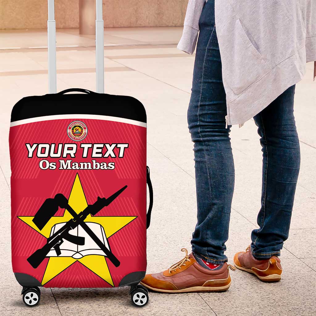 Custom Mozambique Football Luggage Cover Go Os Mambas - Wonder Print Shop