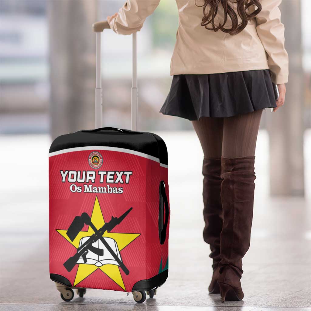 Custom Mozambique Football Luggage Cover Go Os Mambas - Wonder Print Shop