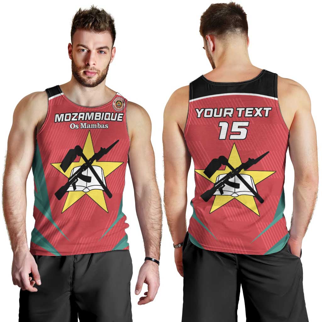 Custom Mozambique Football Men Tank Top Go Os Mambas - Wonder Print Shop