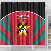 Custom Mozambique Football Shower Curtain Go Os Mambas