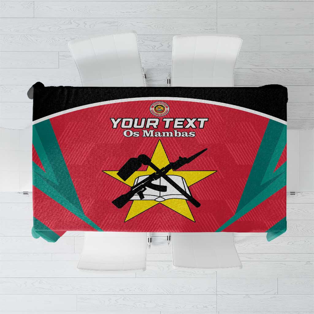 Custom Mozambique Football Tablecloth Go Os Mambas - Wonder Print Shop