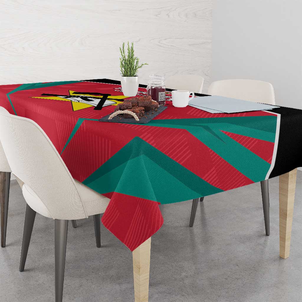 Custom Mozambique Football Tablecloth Go Os Mambas - Wonder Print Shop