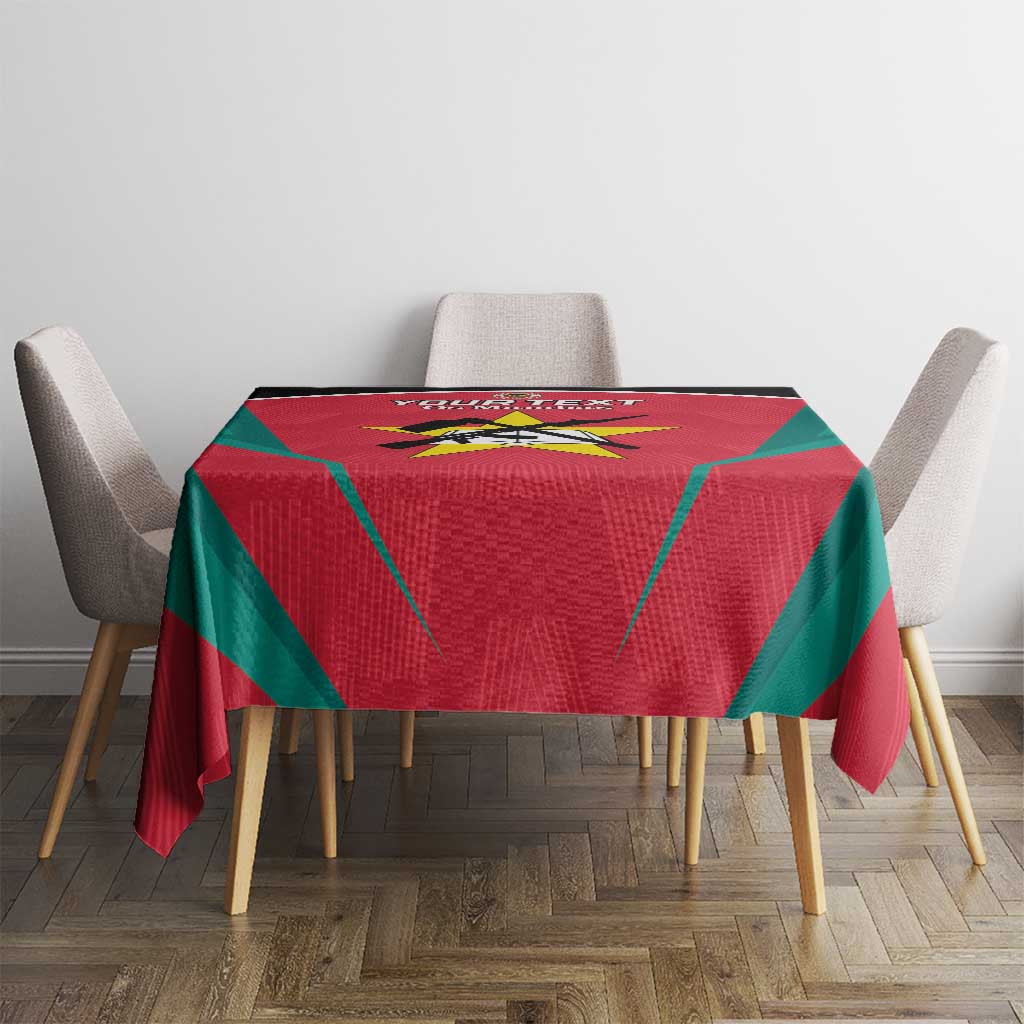 Custom Mozambique Football Tablecloth Go Os Mambas - Wonder Print Shop