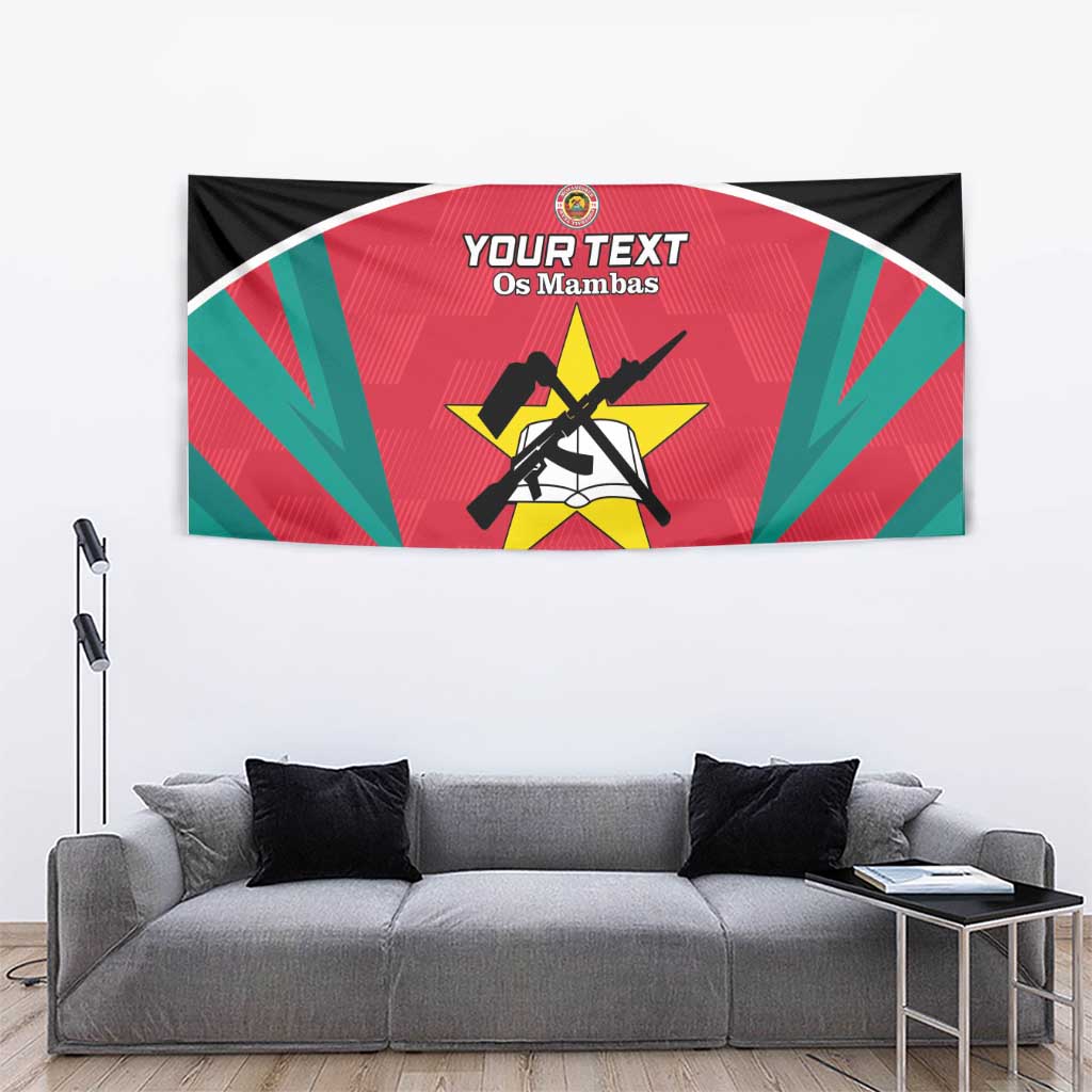 Custom Mozambique Football Tapestry Go Os Mambas - Wonder Print Shop