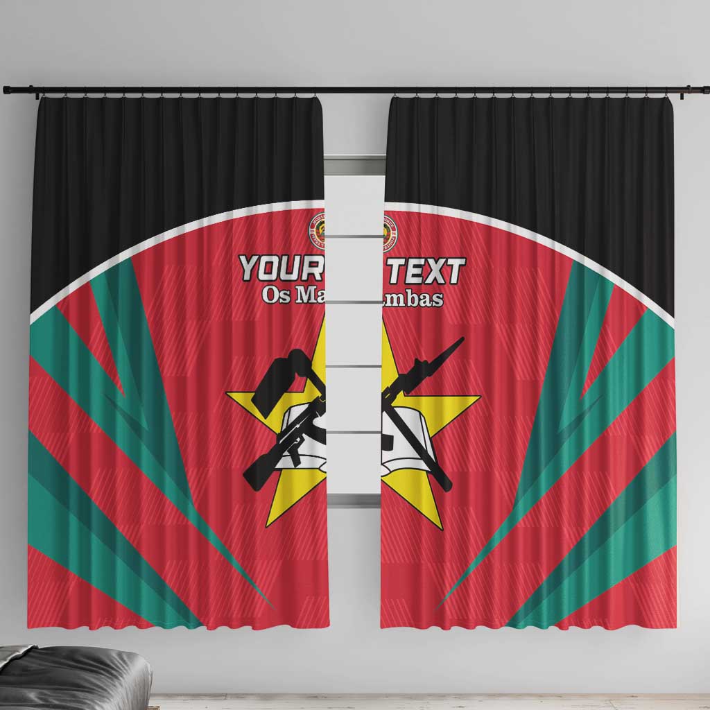 Custom Mozambique Football Window Curtain Go Os Mambas - Wonder Print Shop