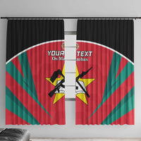 Custom Mozambique Football Window Curtain Go Os Mambas - Wonder Print Shop