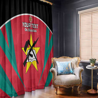 Custom Mozambique Football Window Curtain Go Os Mambas - Wonder Print Shop