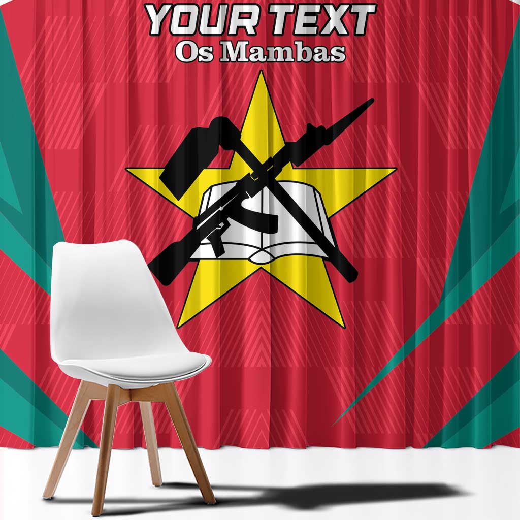 Custom Mozambique Football Window Curtain Go Os Mambas - Wonder Print Shop