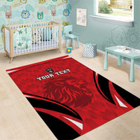 Custom Libya Football Area Rug Go Fursan al-Mutawasit - Wonder Print Shop