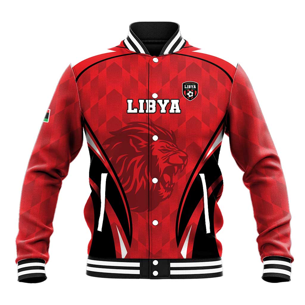 Custom Libya Football Baseball Jacket Go Fursan al-Mutawasit - Wonder Print Shop