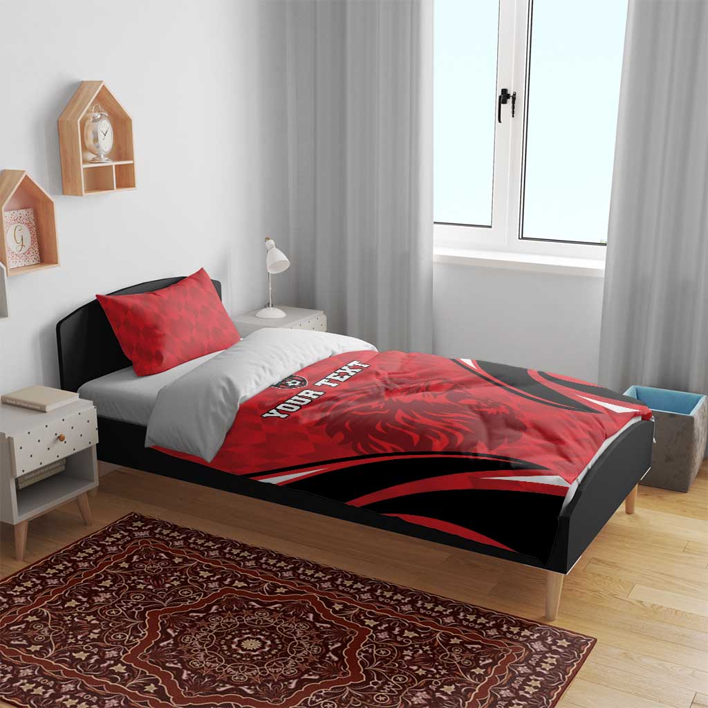 Custom Libya Football Bedding Set Go Fursan al-Mutawasit - Wonder Print Shop
