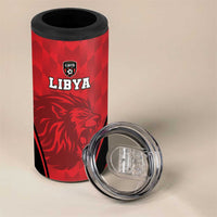 Custom Libya Football 4 in 1 Can Cooler Tumbler Go Fursan al-Mutawasit - Wonder Print Shop