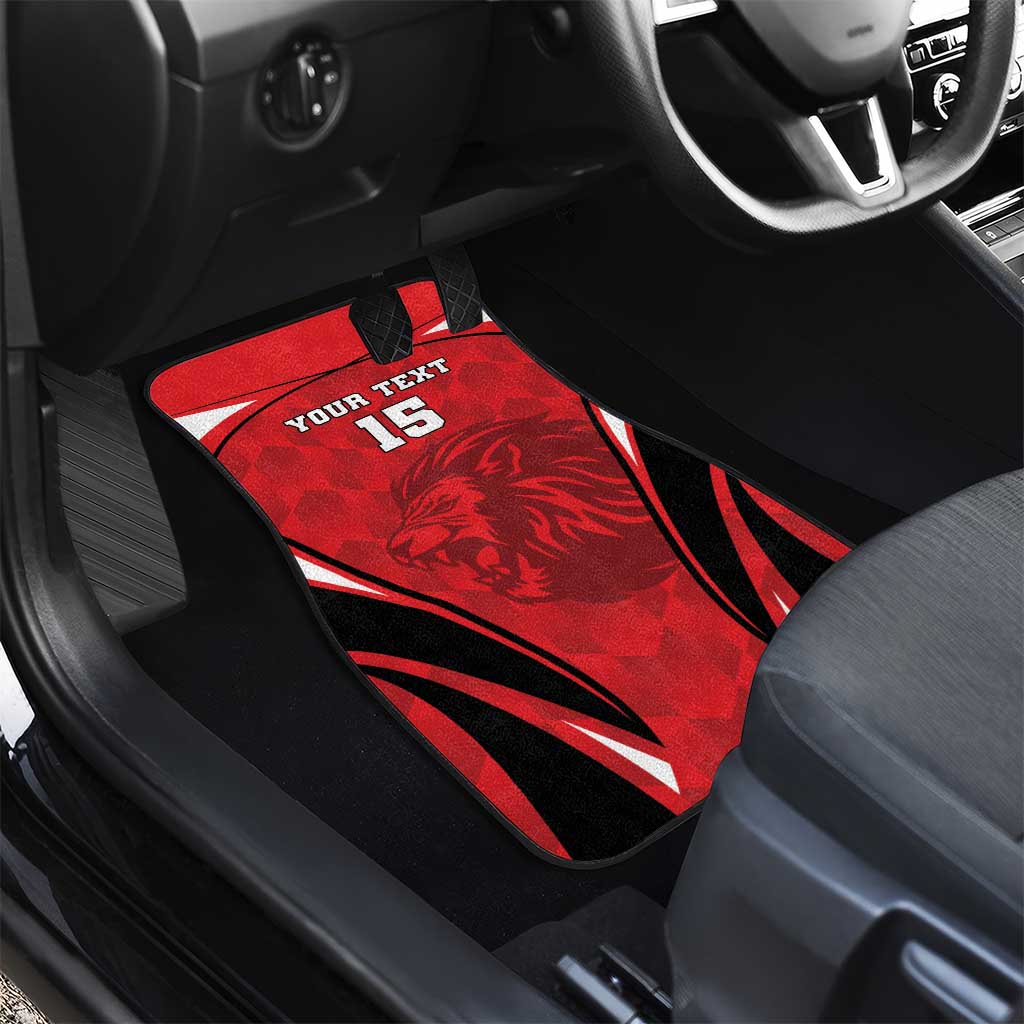Custom Libya Football Car Mats Go Fursan al-Mutawasit - Wonder Print Shop