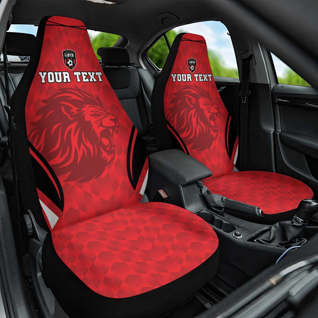 Custom Libya Football Car Seat Cover Go Fursan al-Mutawasit - Wonder Print Shop
