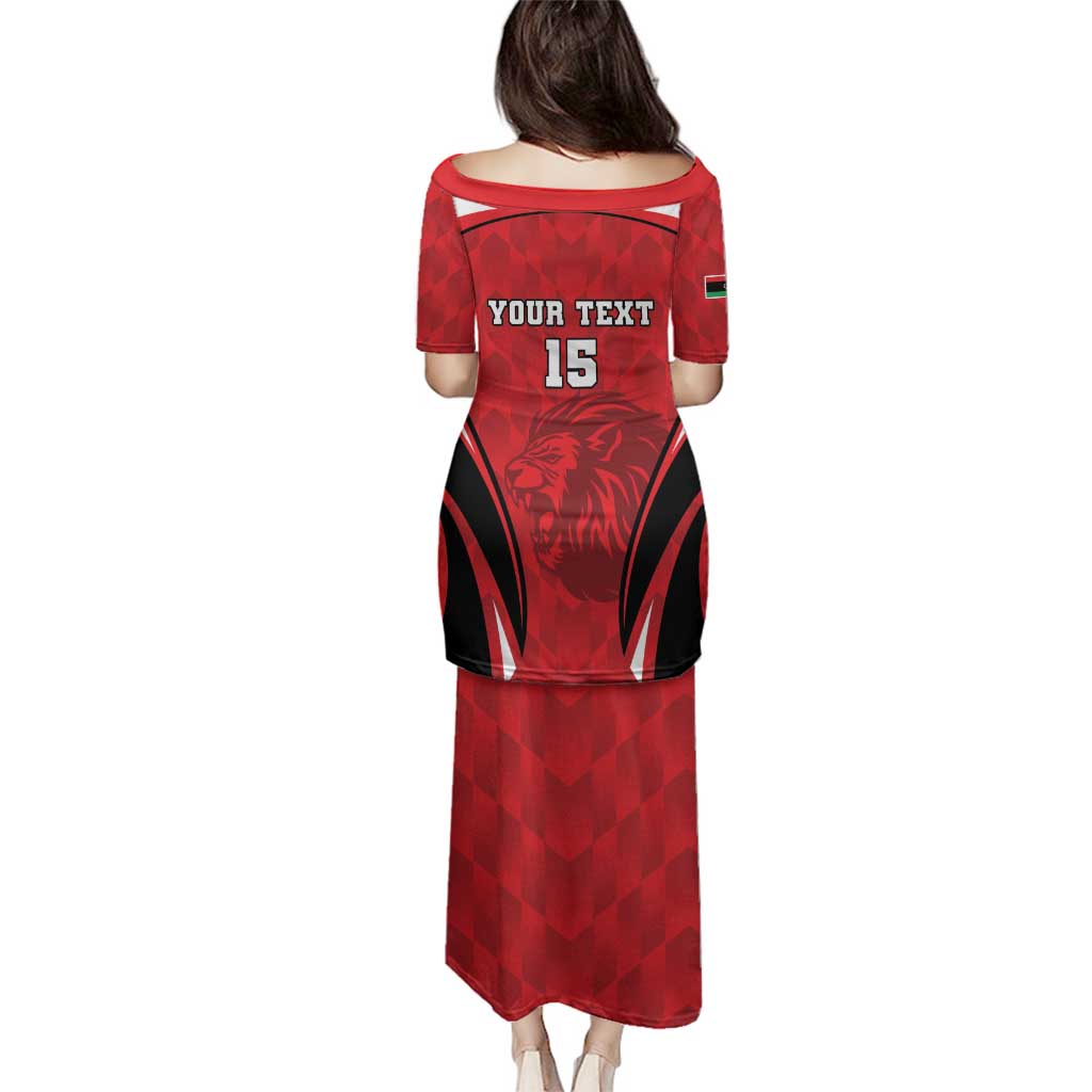 Custom Libya Football Family Matching Puletasi and Hawaiian Shirt Go Fursan al-Mutawasit - Wonder Print Shop